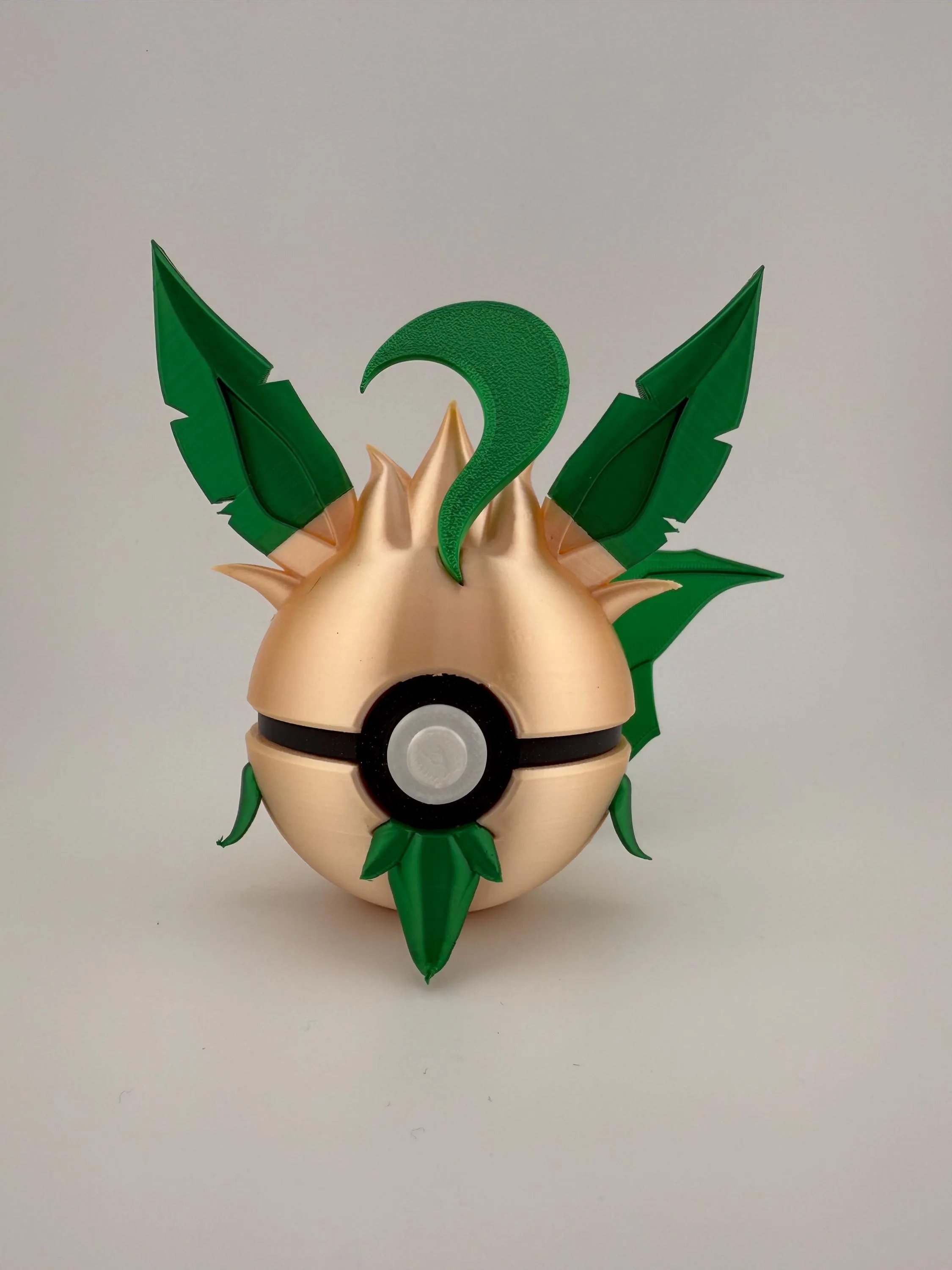3D Printed Leafeon Pokeball | Pokemon Collector Display Piece — photo 2