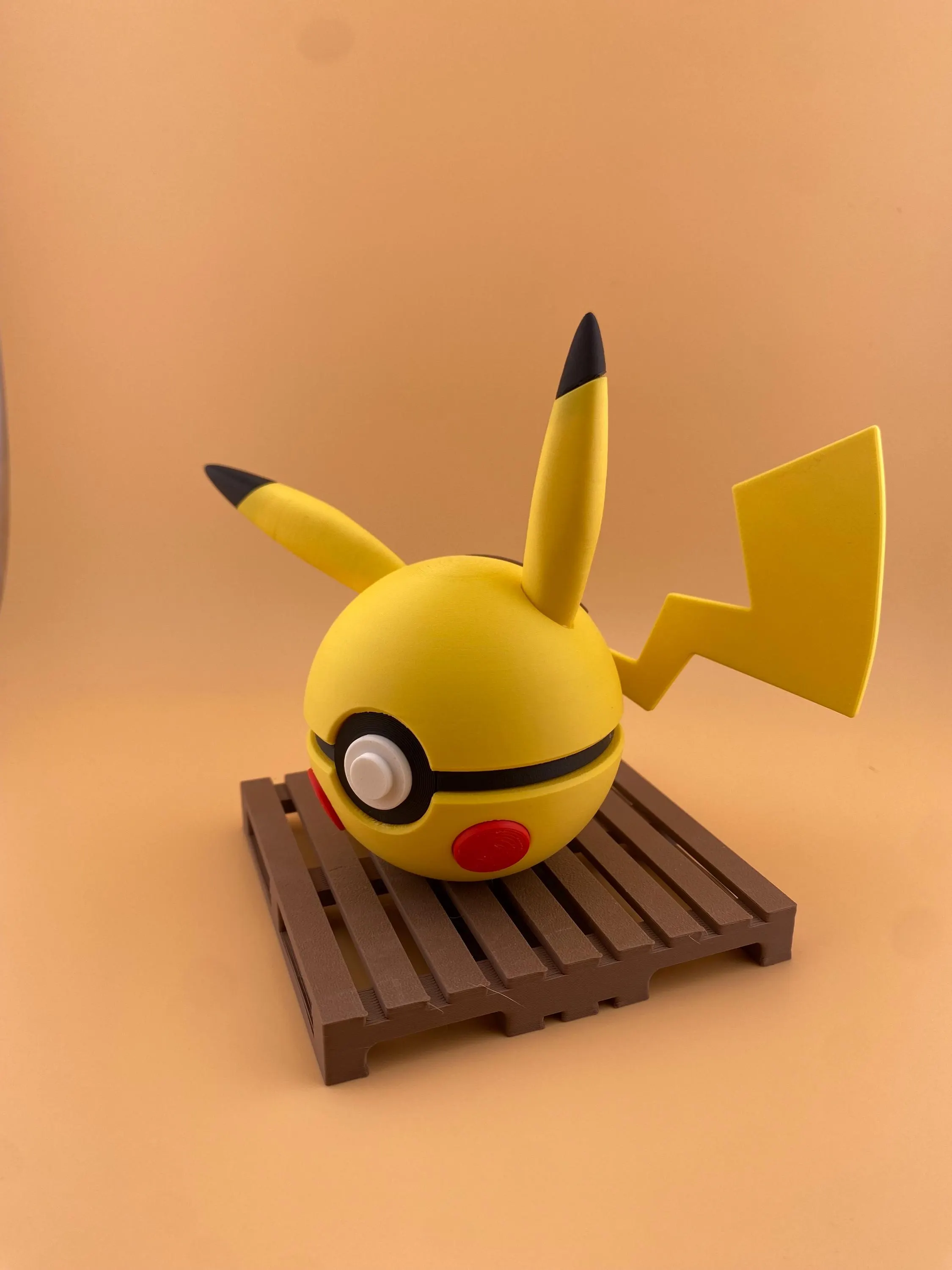 Shiny Pikachu Pokeball | 3D Printed Pokemon Decor Piece — photo 3
