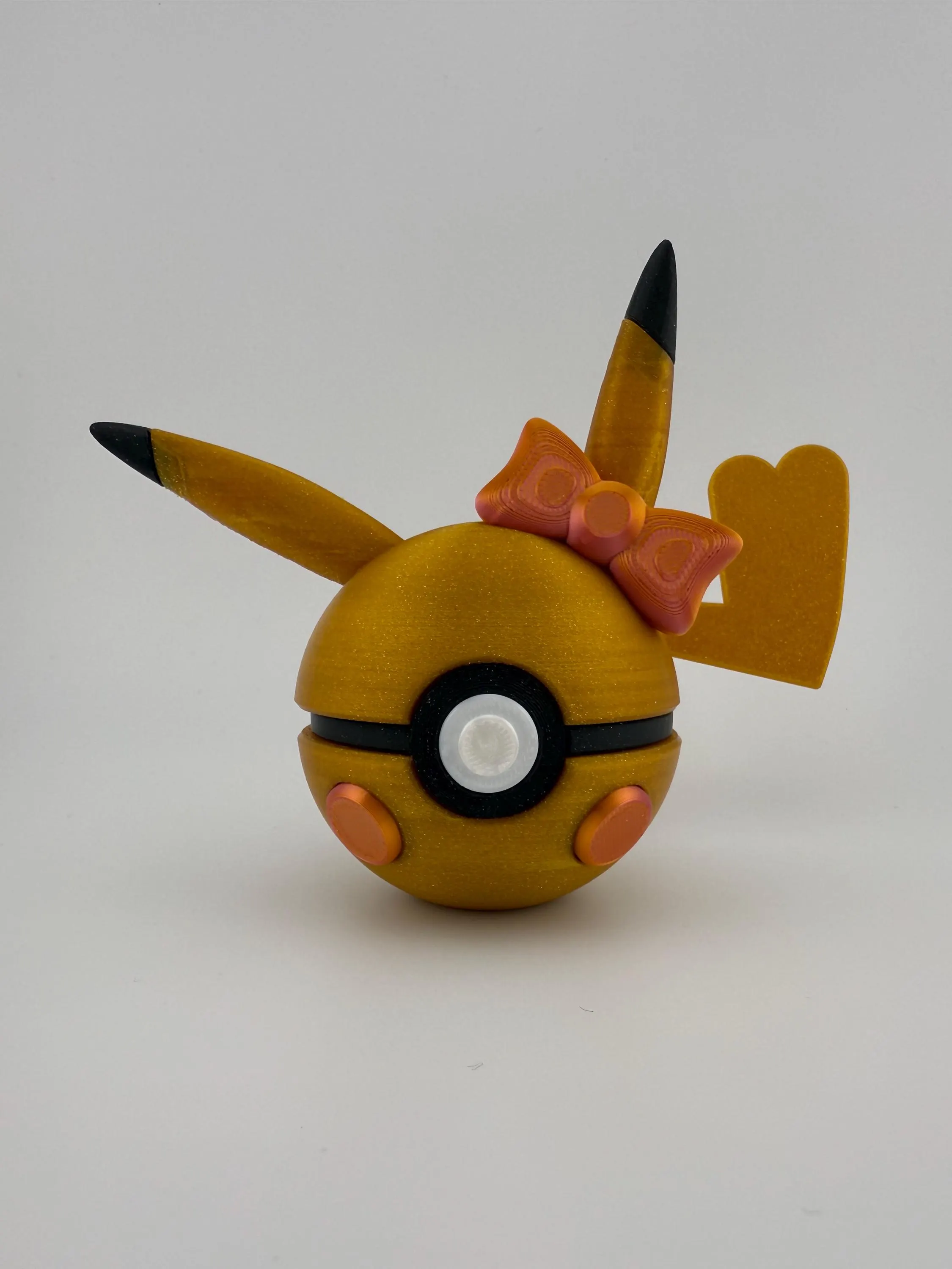 Shiny Pikachu Pokeball | 3D Printed Pokemon Decor Piece — photo 4
