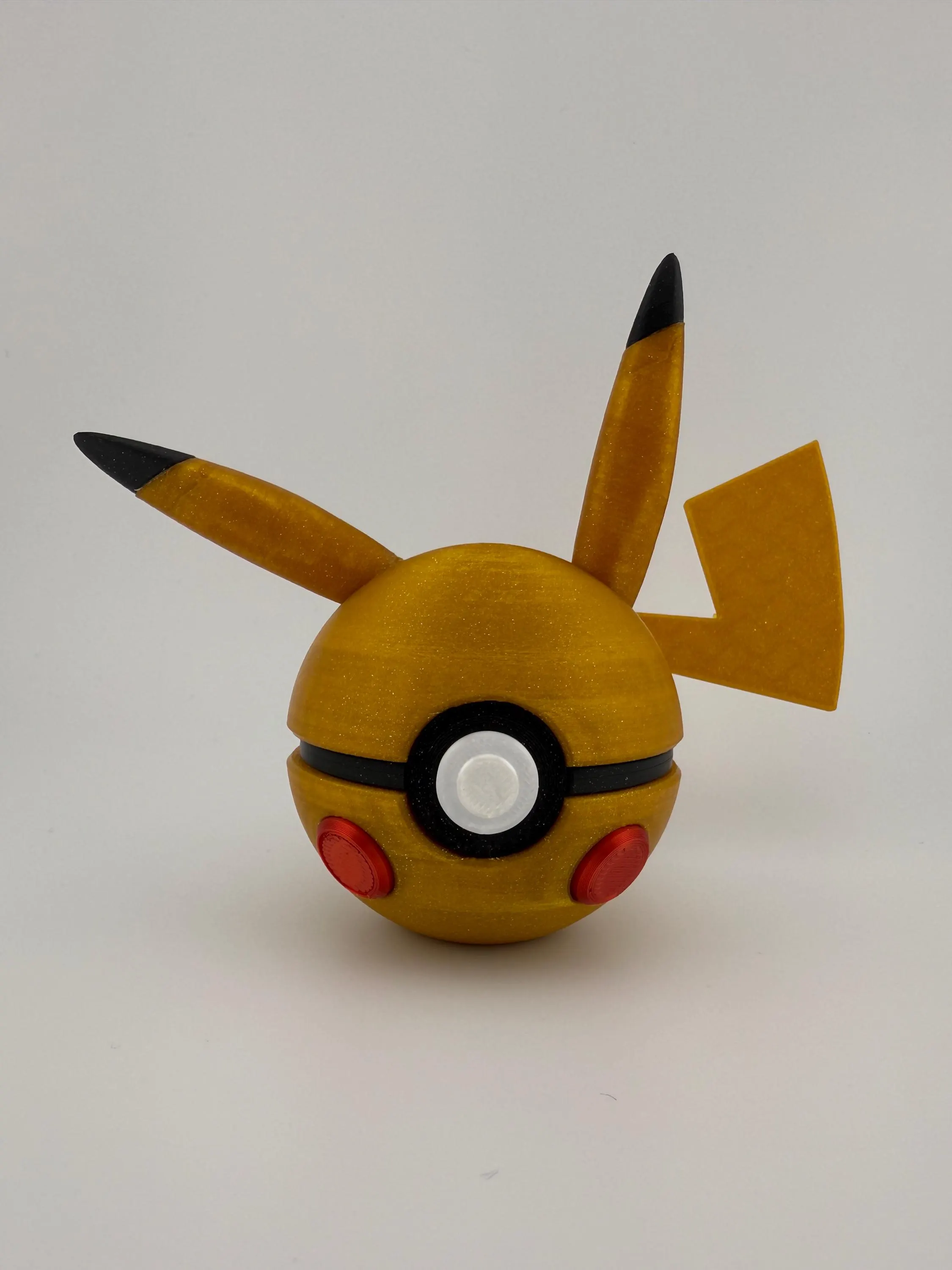 Shiny Pikachu Pokeball | 3D Printed Pokemon Decor Piece — photo 5