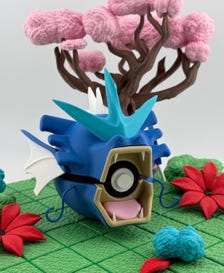 3D Printed Gyarados Pokeball | Pokemon Decor Piece