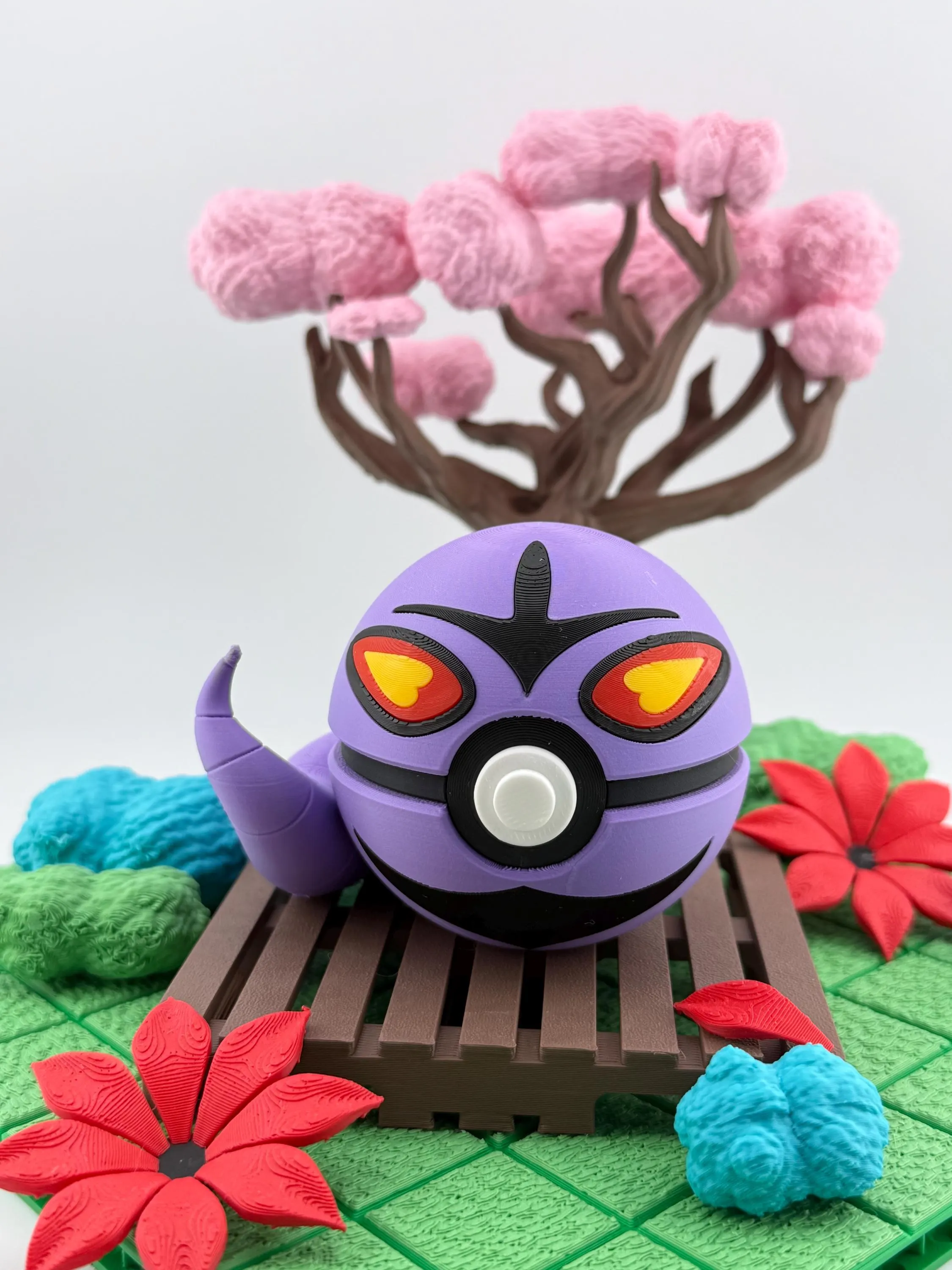 3D Printed Arbok Pokeball | Pokemon Display Decor