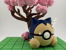 Snorlax Pokeball | 3D Printed | Pokemon Collectors Gift | Sleepy Snorlax Pokeball Display & Decor Piece | N3D Licensed