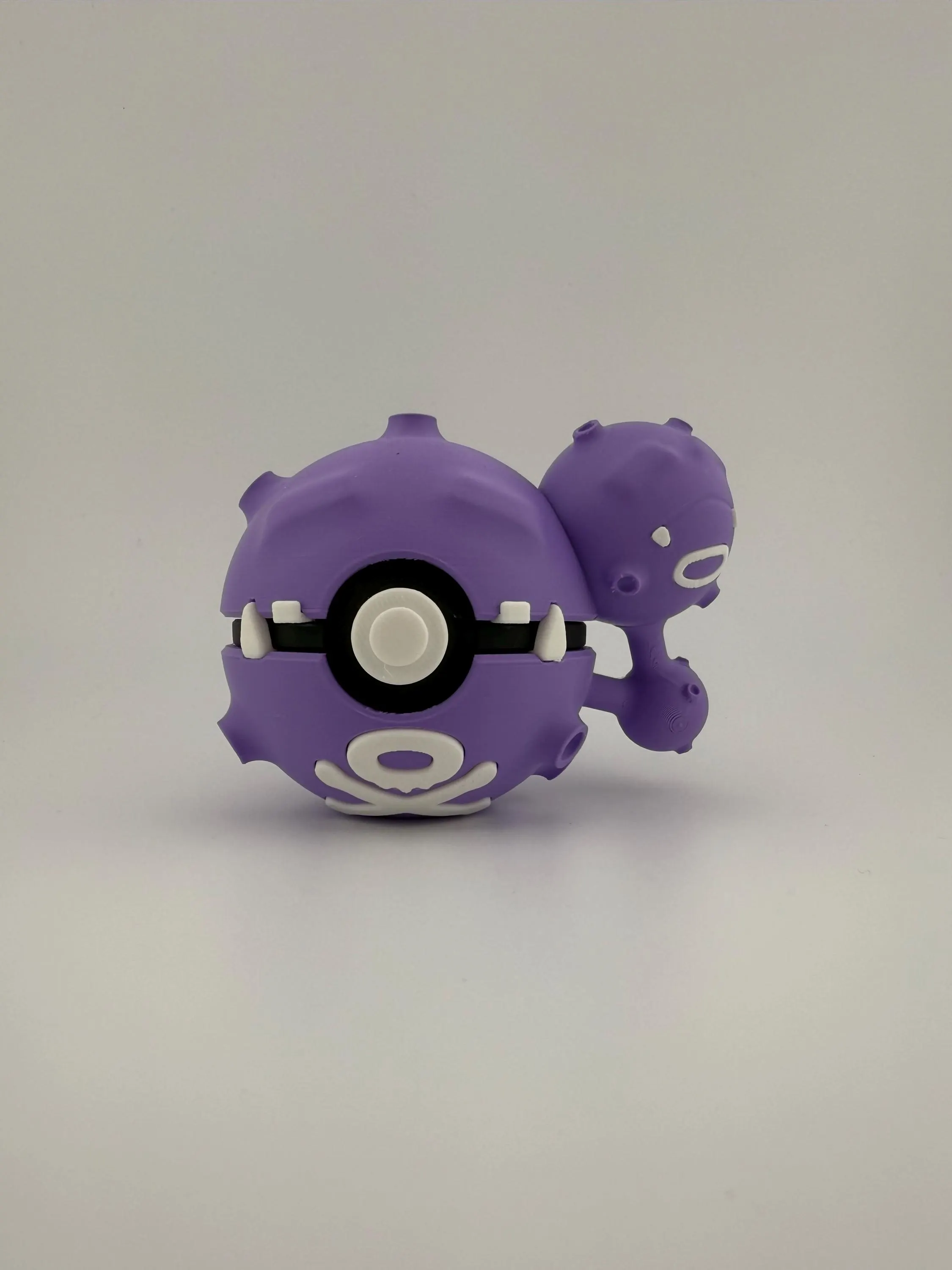 Koffing and Wheezing Pokeball | 3D Printed | Pokemon Collectors Gift | Koffing Wheezing Pokeball Display & Decor Piece | N3D Licensed — photo 2