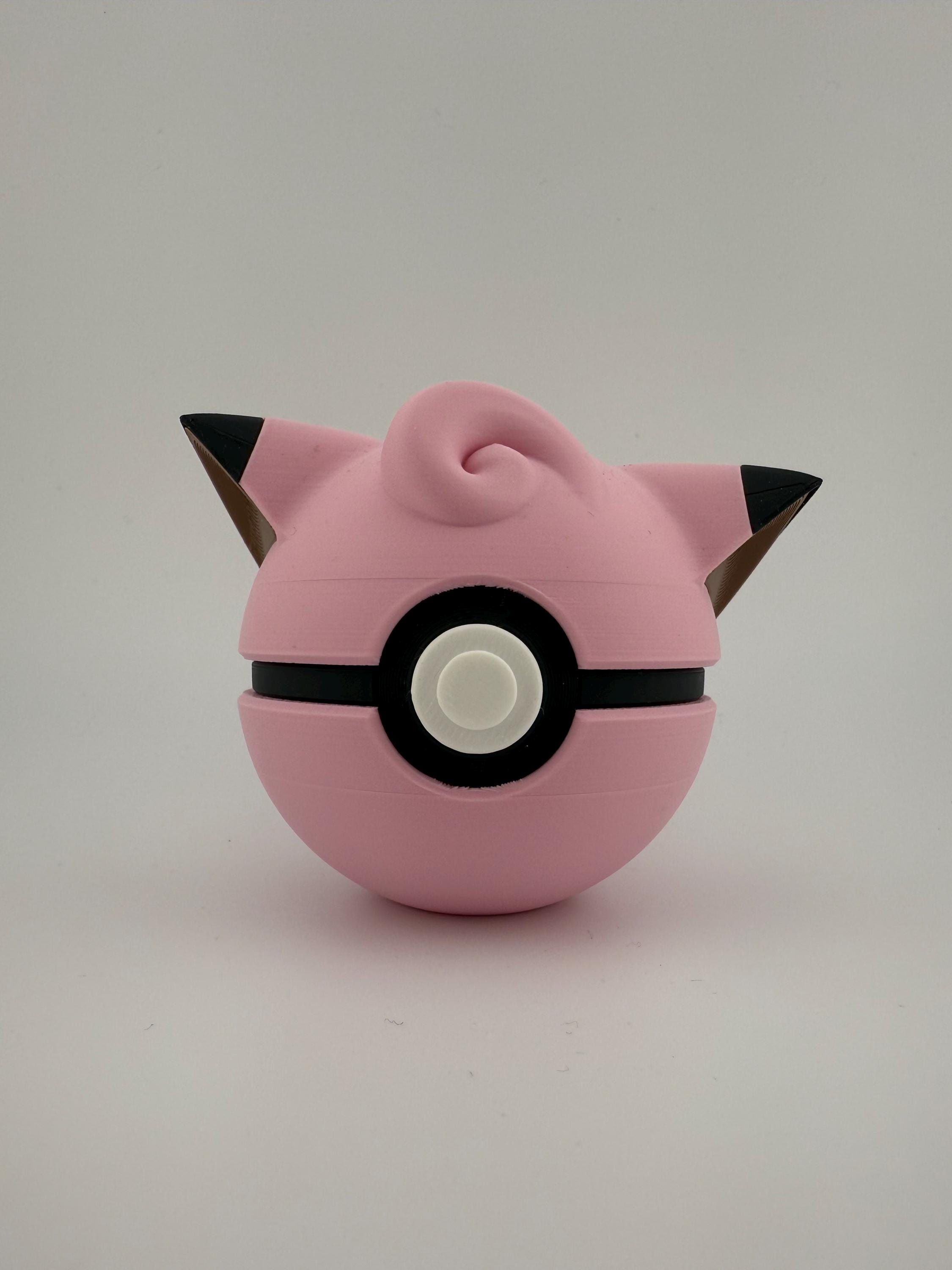 Clefable and Clefairy Pokeball | 3D Printed | Pokemon Collectors Gift | Clefable Clefairy Pokeball Display & Decor Piece | N3D Licensed