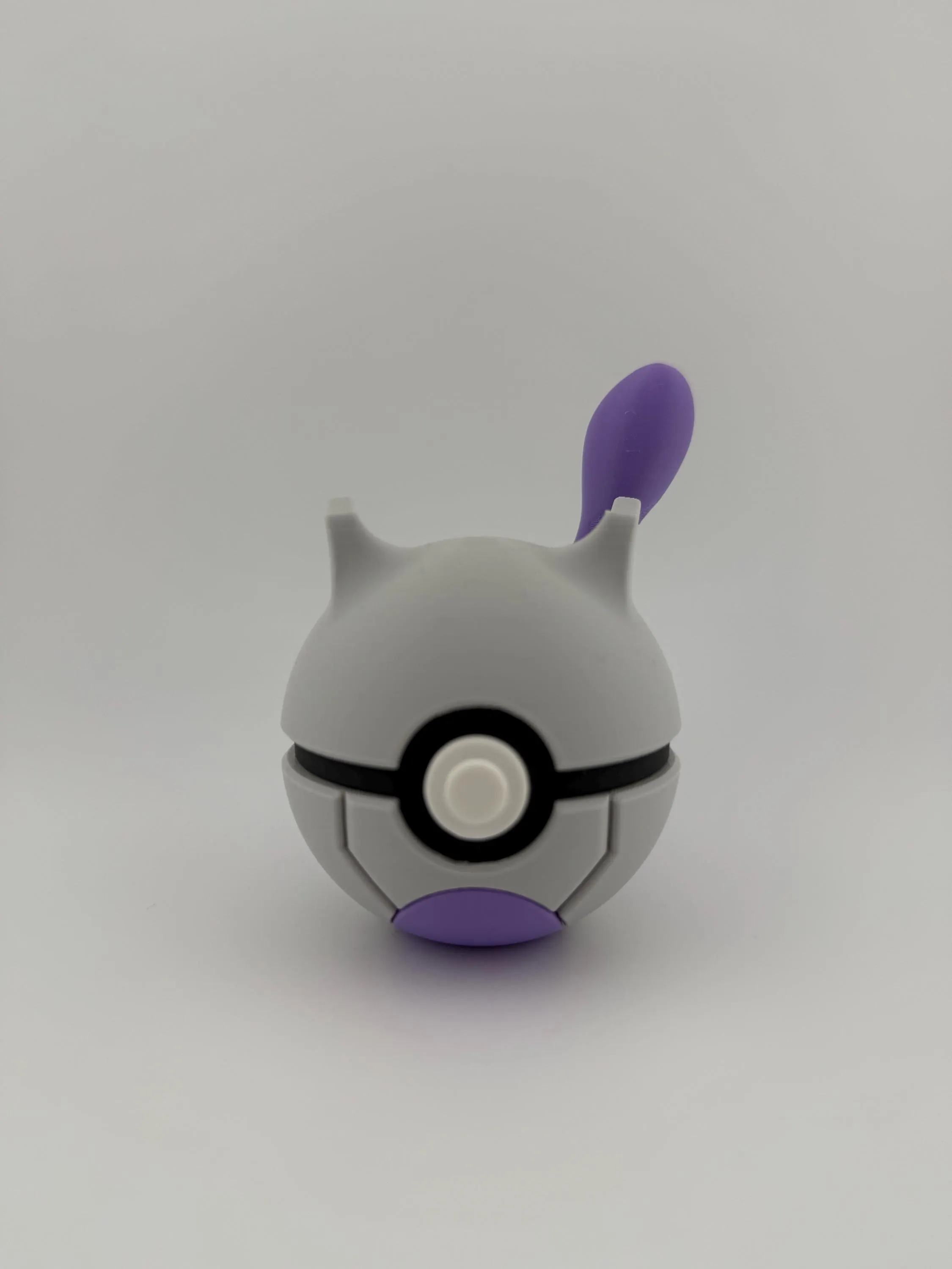 Mewtwo Pokeball | 3D Printed | Pokemon Collectors Gift | Shiny Mewtwo Pokeball Display & Decor Piece | N3D Licensed