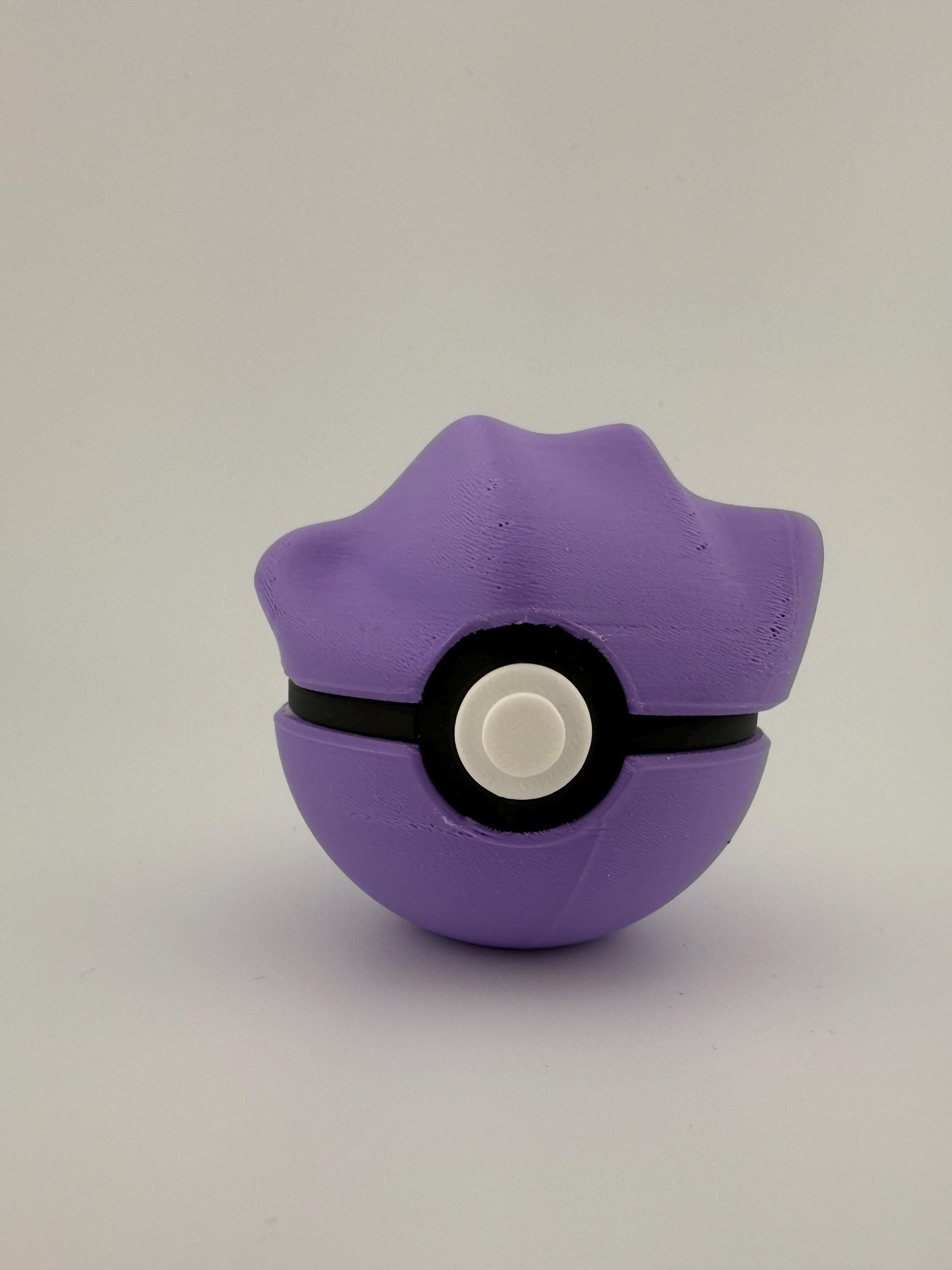Ditto Pokeball | 3D Printed | Pokemon Collectors Gift | Handmade Shiny Ditto Pokeball Display & Decor Piece | N3D Licensed