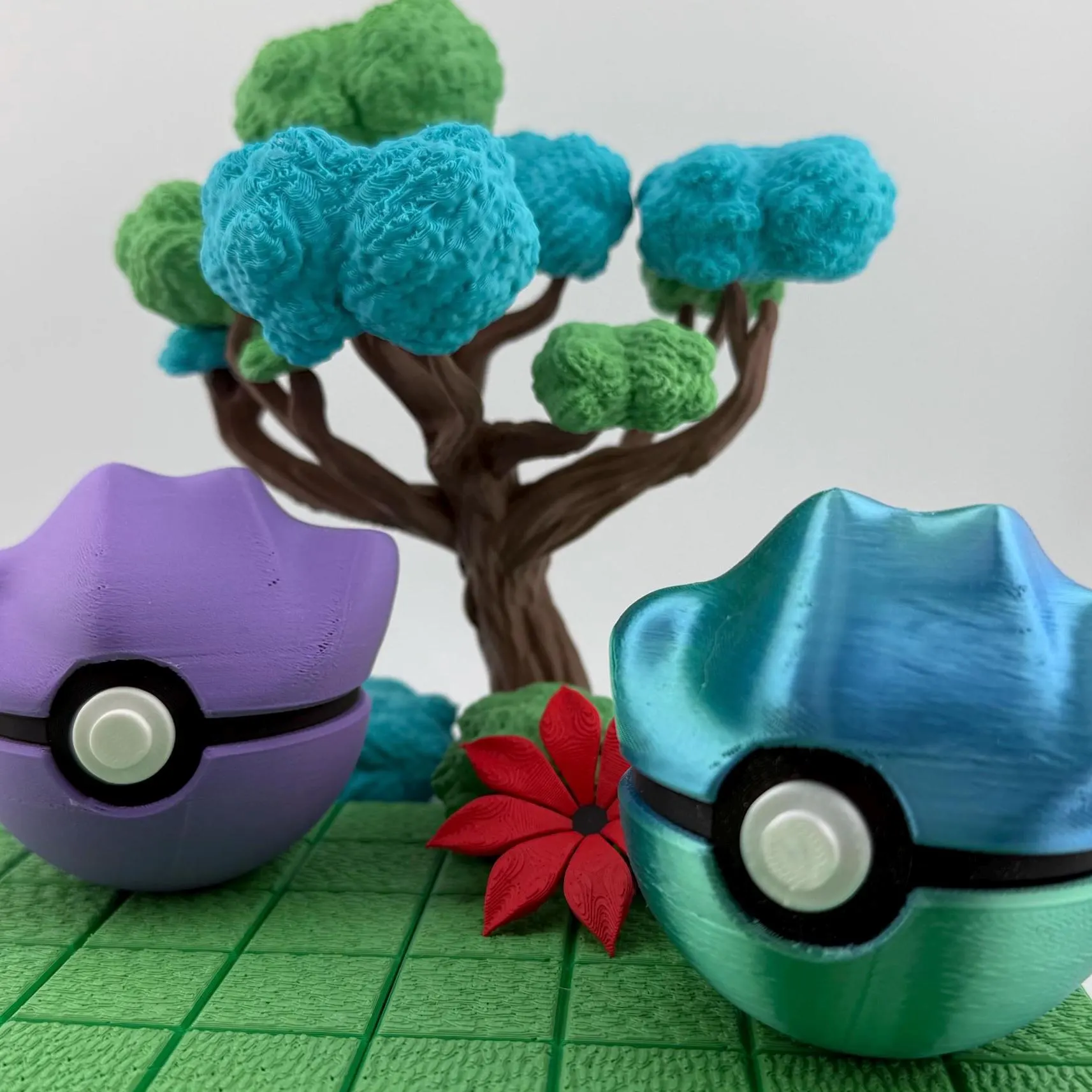 Ditto Pokeball | 3D Printed | Pokemon Collectors Gift | Handmade Shiny Ditto Pokeball Display & Decor Piece | N3D Licensed — photo 3