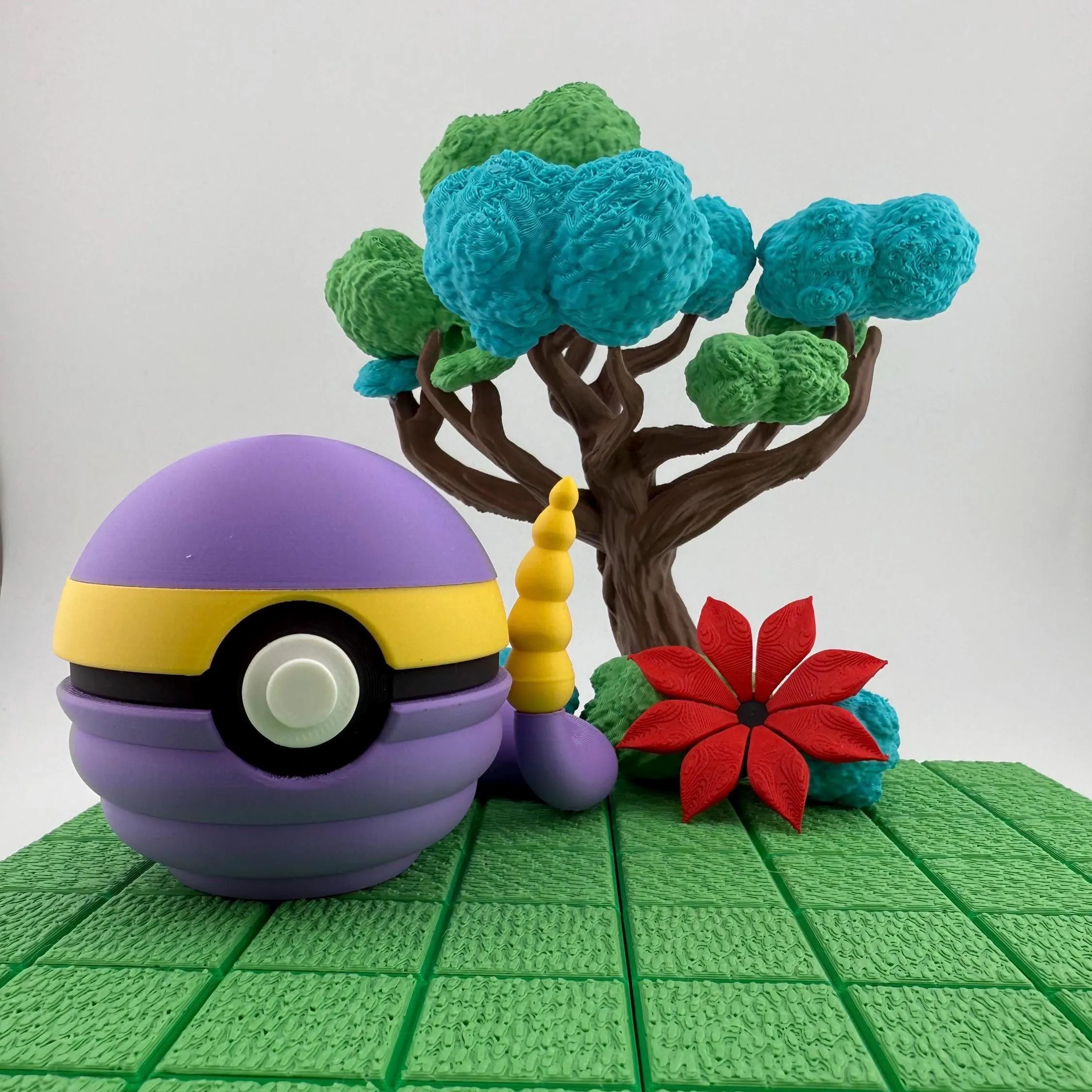 Ekans Pokeball | 3D Printed | Pokemon Collectors Gift | Handmade Shiny Ekans Pokeball Display & Decor Piece | N3D Licensed
