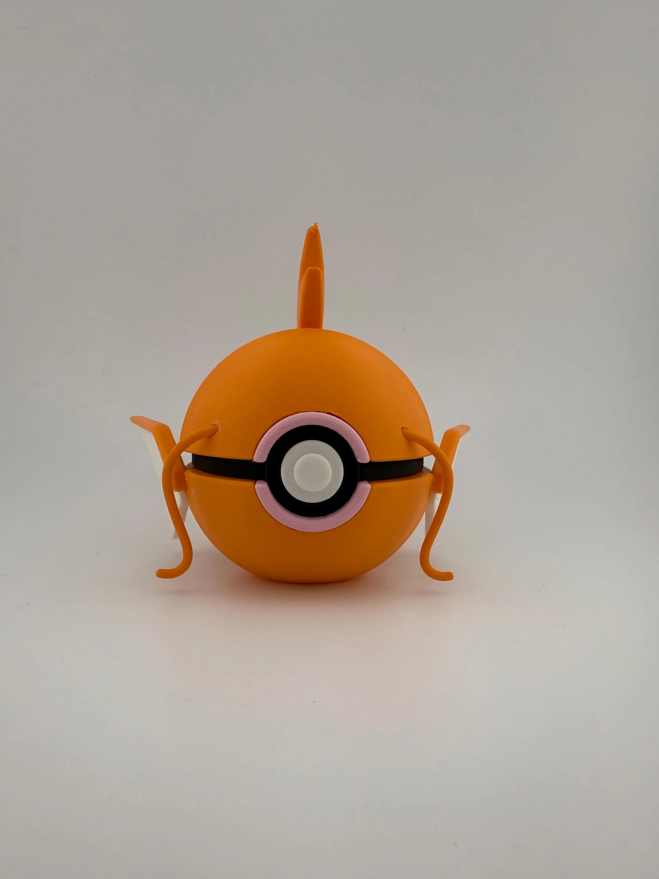 Magikarp Pokeball | 3D Printed | Pokemon Collectors Gift | Handmade Shiny Magikarp Pokeball Display & Decor Piece | N3D Licensed